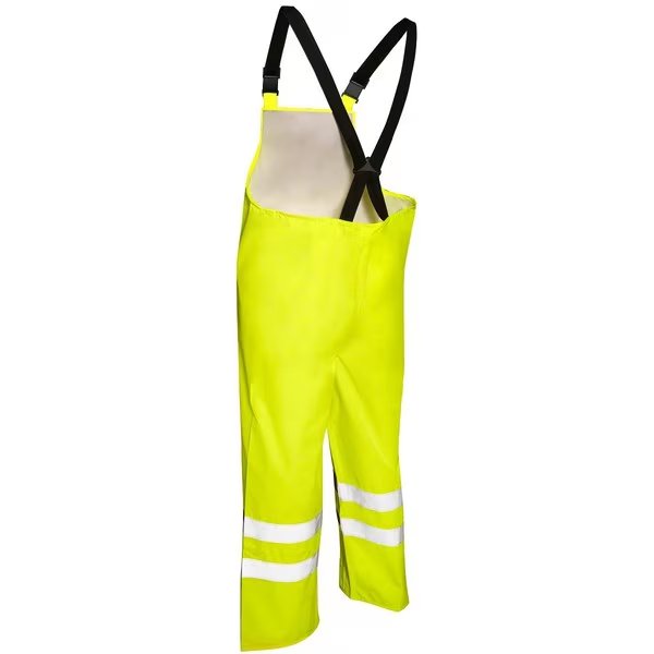 2X-3X, Lime, Class E, Storm Stopper Rainwear Pants, Kishigo, Mfr#: 9665P-2X-3X